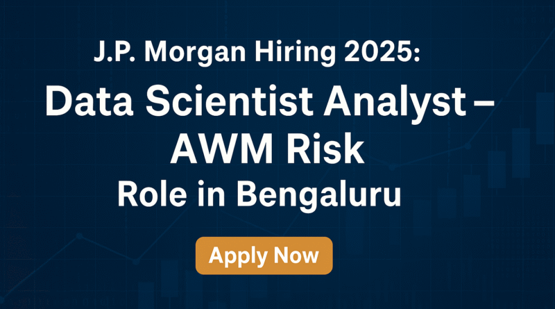 Data Scientist Analyst Asset and Wealth Management Risk
