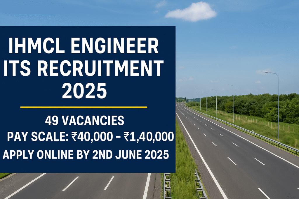 "IHMCL Engineer ITS Recruitment 2025: Apply Online for 49 Posts via GATE Score – Salary up to ₹1.4 Lakh"