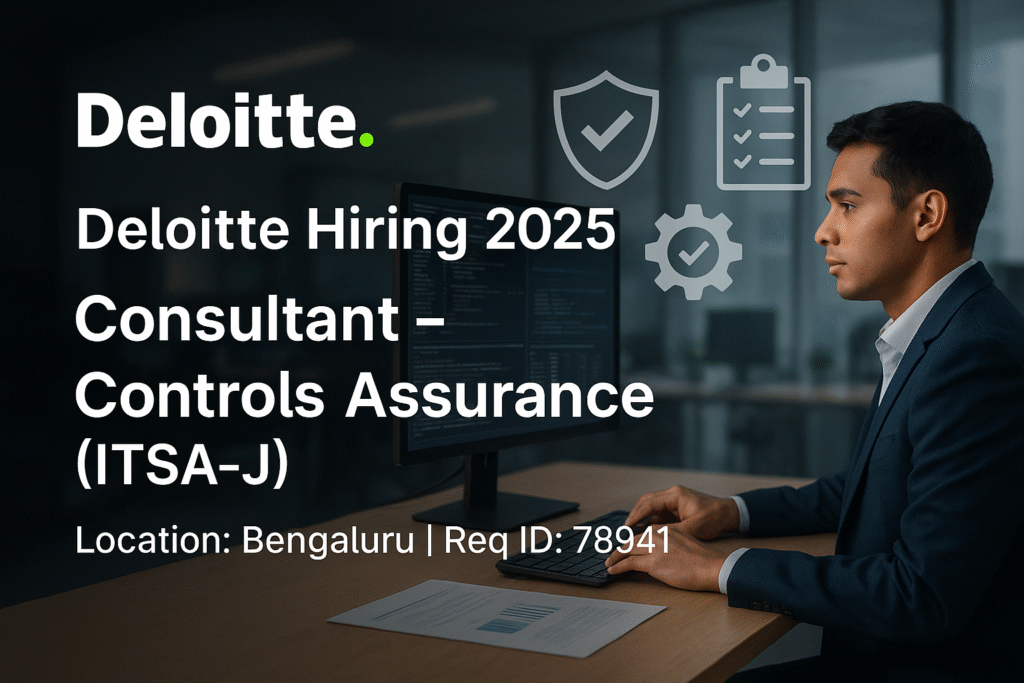 Job Title: Consultant | Bengaluru | Controls Assurance (ITSA -J)