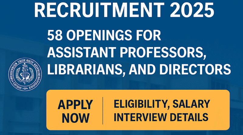 TANUVAS Recruitment 2025: 58 Faculty and Director Posts — Apply Online, Check Eligibility and Salary
