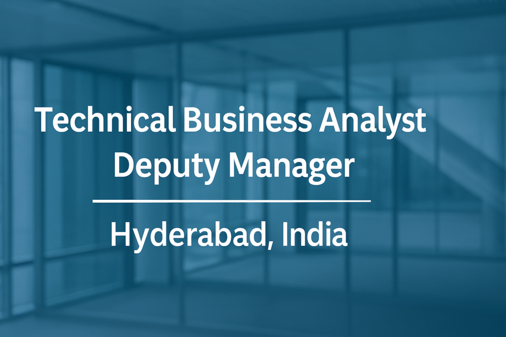 apply-now-deloitte-india-hiring-technical-business-analyst-deputy-manager-hyderabad-location