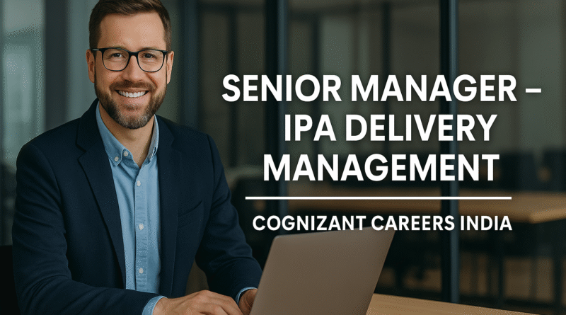 cognizant-hiring-sr-manager-ipa-delivery-management-automation-partner-engagement-lead