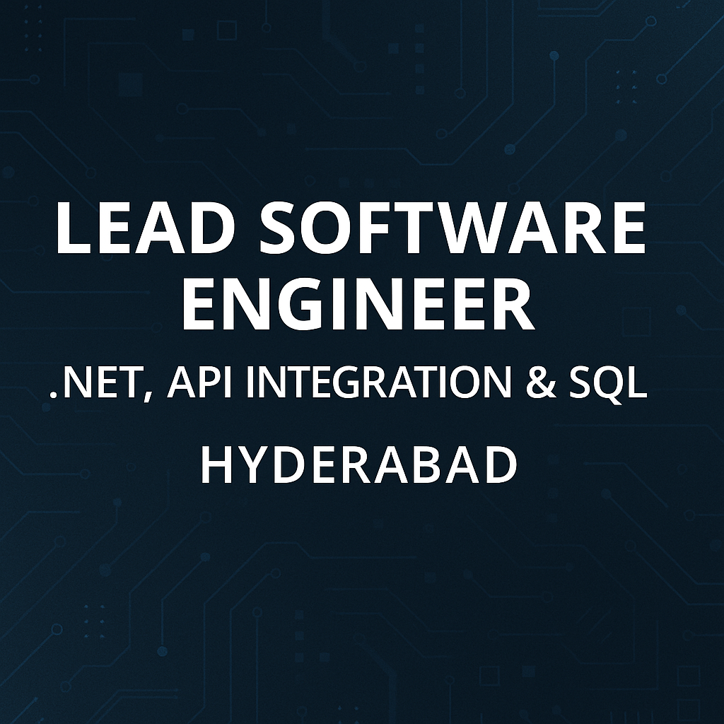 "Apply Now: Deloitte Lead Software Engineer Role – .NET Developer with SQL & API Experience"