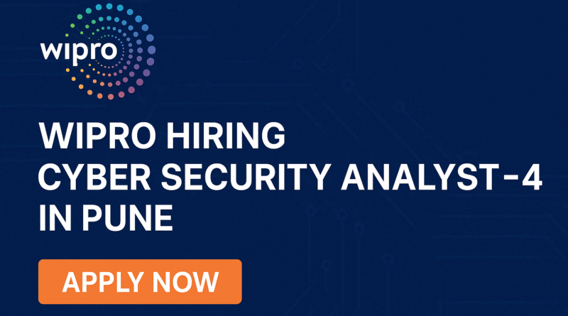 Wipro Hiring Cyber Security Analyst – L4 in Pune | Apply Now for AWS Security Role