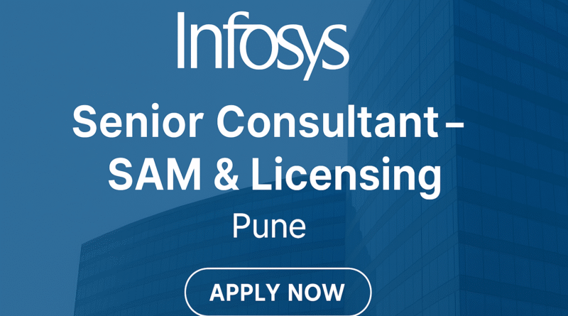 Infosys Hiring: Software Asset Management Specialist – Senior Consultant Position