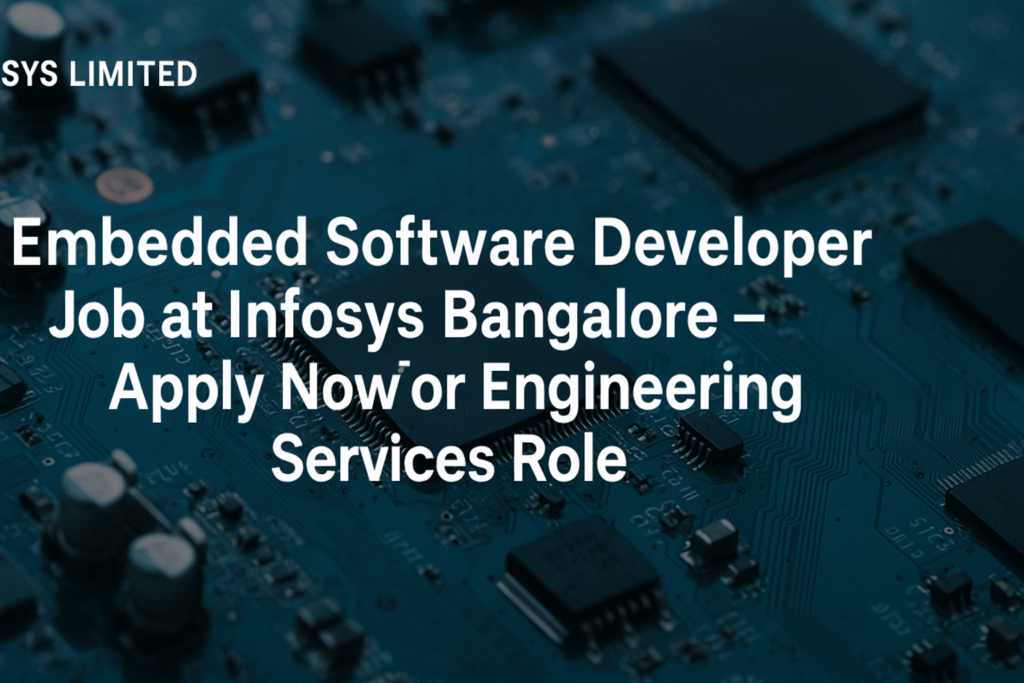"Infosys Hiring Embedded Software Engineers in Bangalore – Engineering Services Careers"
