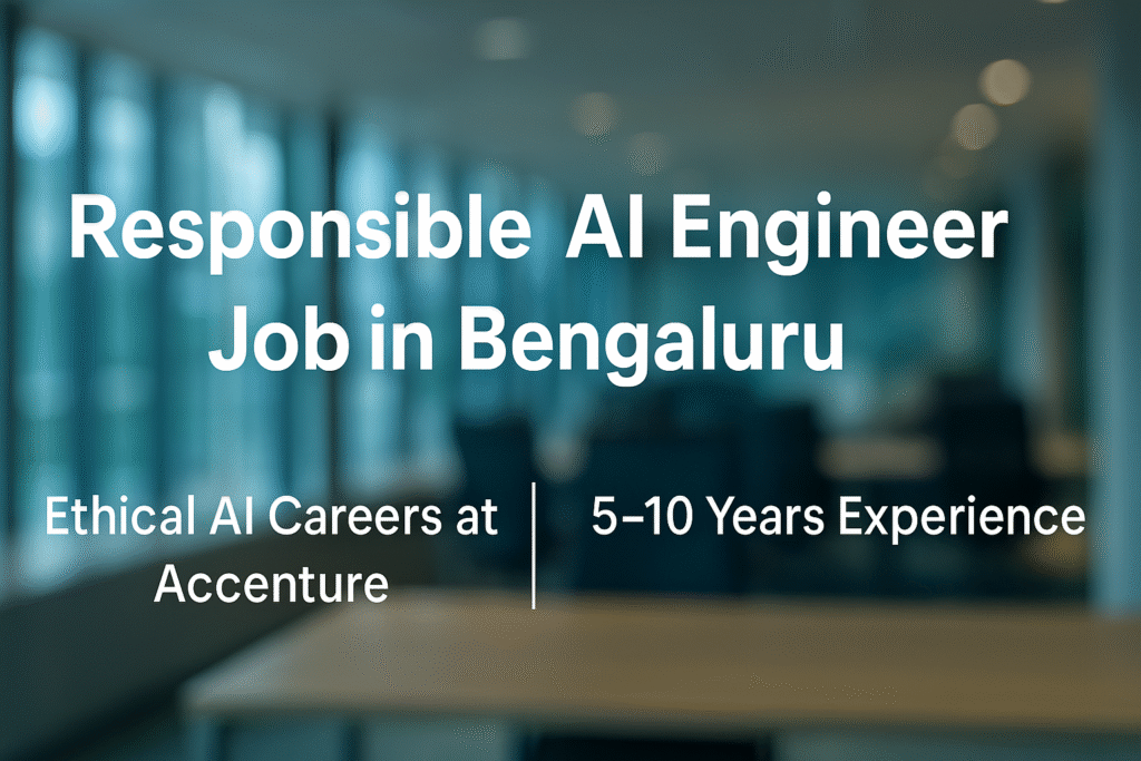 Bengaluru Job Opening: Responsible AI Engineer | Accenture Careers | Full-Time Role