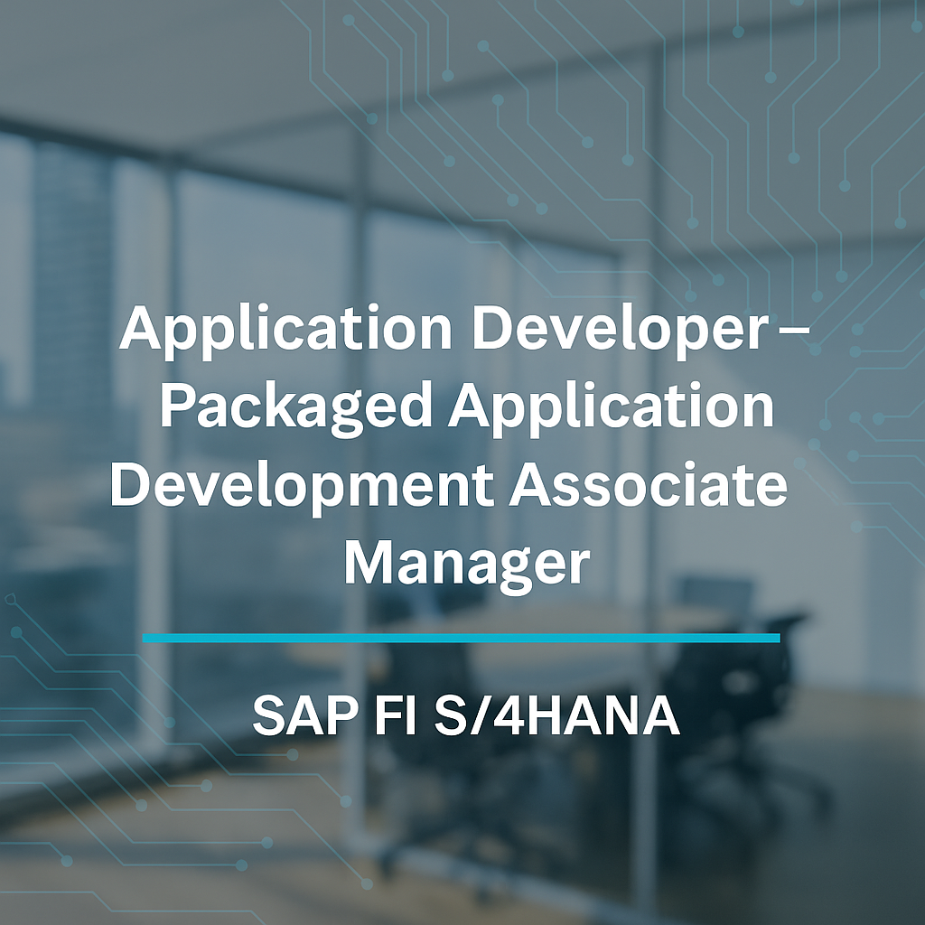 SAP FI S/4HANA Application Developer Jobs in Hyderabad | Accenture Hiring 2025