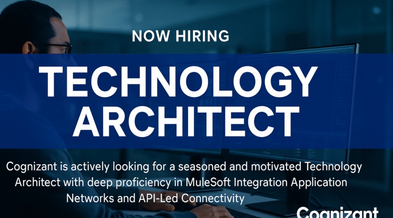 Technology Architect Job Opening – MuleSoft & API Integration | Cognizant India 2025