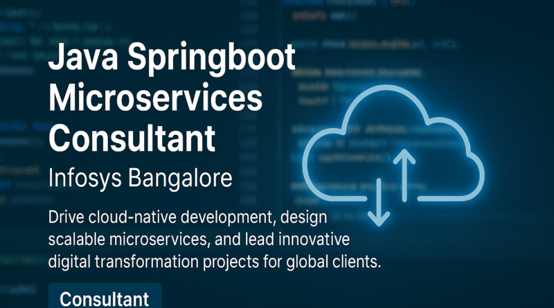 Java Springboot Microservices Consultant Job in Bangalore | Infosys Careers