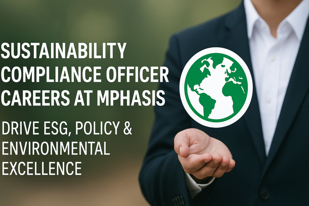 Sustainability Compliance Officer Careers at Mphasis | Drive ESG, Policy & Environmental Excellence
