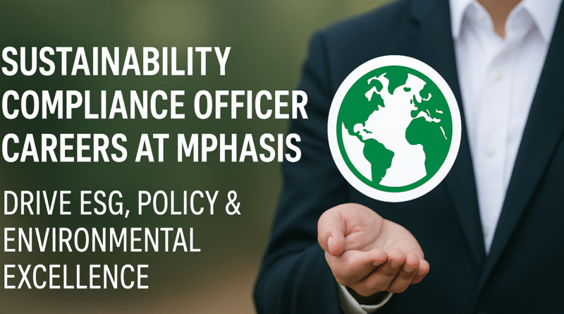 Sustainability Compliance Officer Careers at Mphasis | Drive ESG, Policy & Environmental Excellence