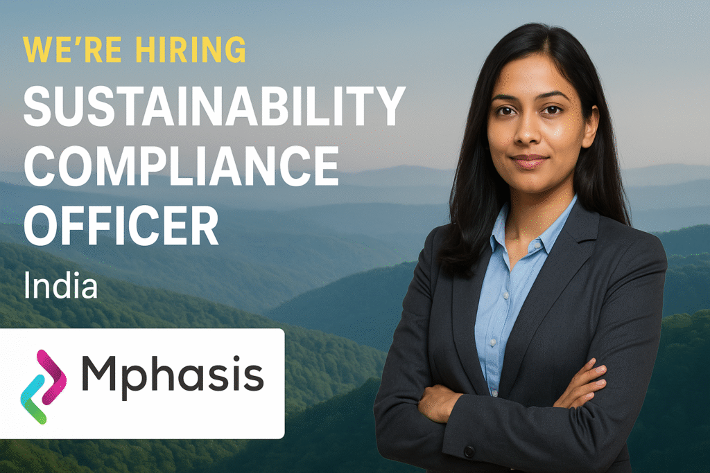 Sustainability Compliance Officer Job in India | ESG & Environmental Policy Careers at Mphasis