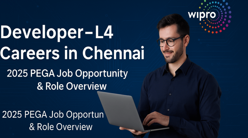 Wipro Developer L4 Careers in Chennai | 2025 PEGA Job Opportunity & Role Overview