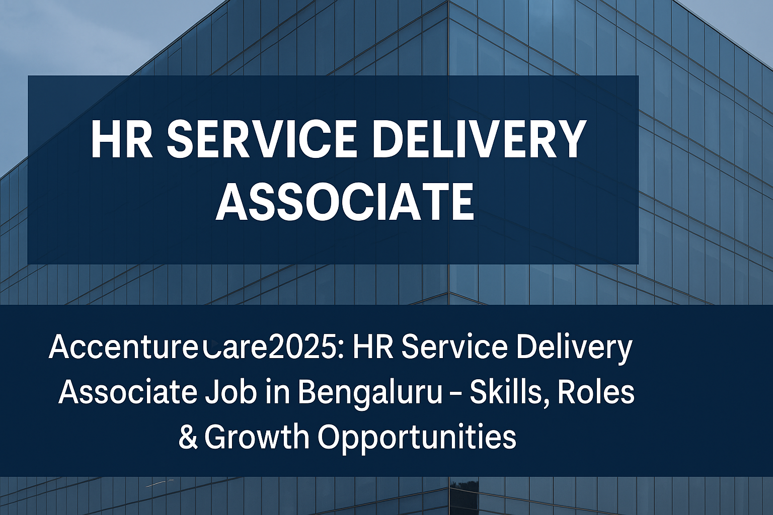 Accenture Roles Accenture Careers 2025: HR Service Delivery Associate Job in Bengaluru ...