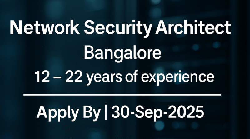 Join as a Network Security Architect – Firewall, WAF, Zscaler Expert Wanted