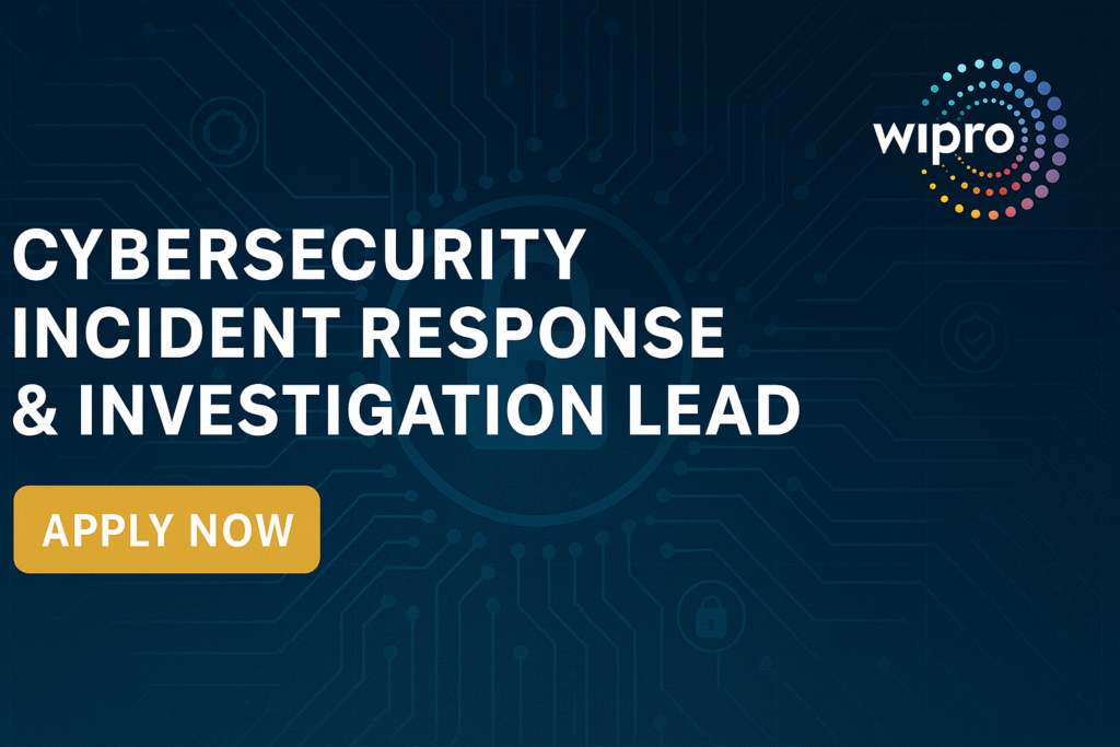 cybersecurity-incident-response-investigation-lead-job-at-wipro-lead-soc-operations-digital-forensics
