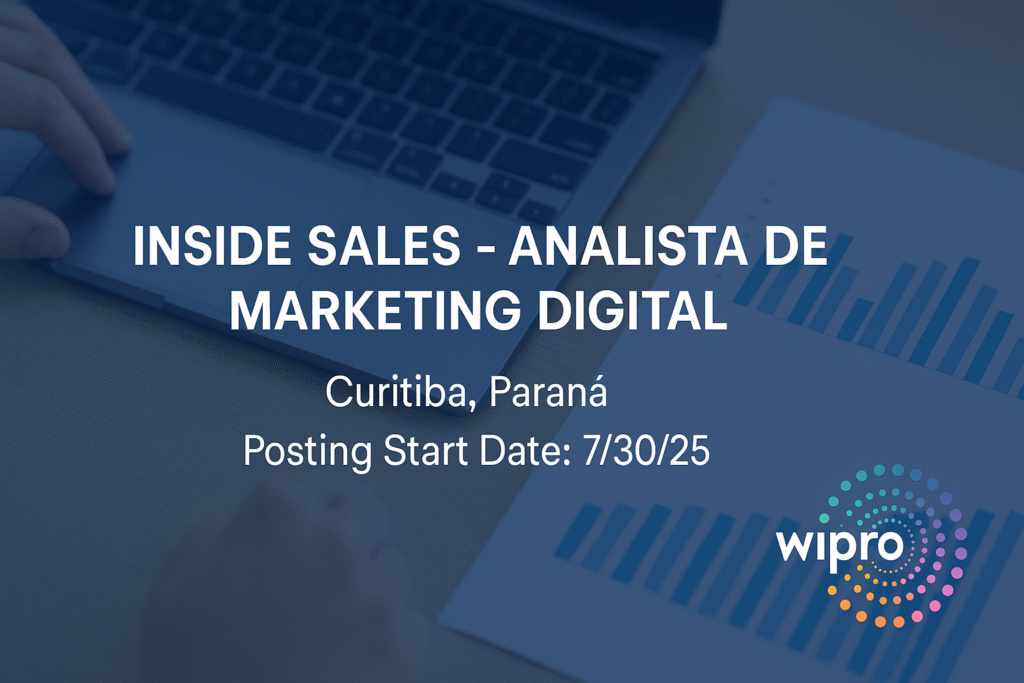 Inside Sales – Digital Marketing Analyst Job in Curitiba | Wipro Careers 2025