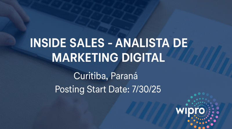 Inside Sales – Digital Marketing Analyst Job in Curitiba | Wipro Careers 2025