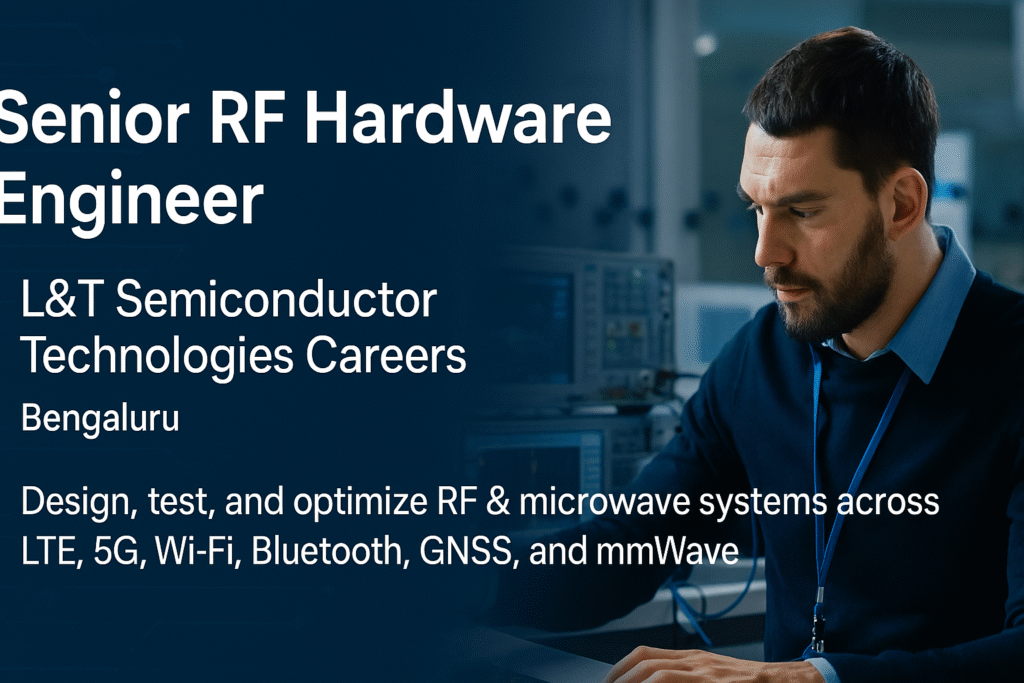 Senior RF Hardware Engineer Job in Bengaluru | L&T Semiconductor Technologies Careers