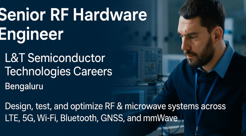 Senior RF Hardware Engineer Job in Bengaluru | L&T Semiconductor Technologies Careers