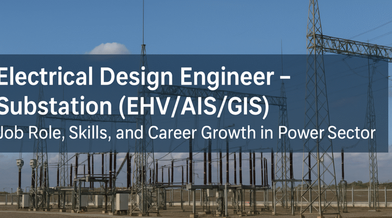 Electrical Design Engineer – Substation (EHV/AIS/GIS) Job Role, Skills, and Career Growth in Power Sector